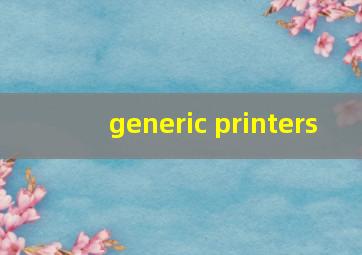 generic printers